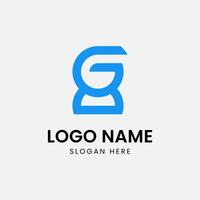 Flat design g logo template vector