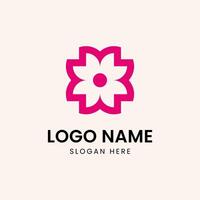 Lotus flower logo design inspiration, flower icon. vector