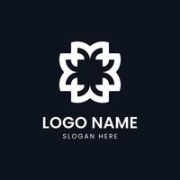 Lotus flower logo design inspiration, flower icon. vector