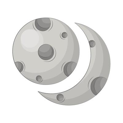 Illustration of moon