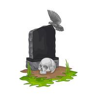 Illustration of grave vector