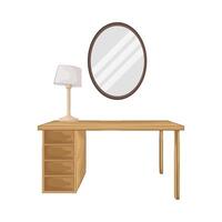 Illustration of dressing table vector