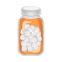 Illustration of pill bottle vector