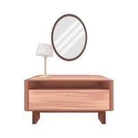 Illustration of dressing table vector