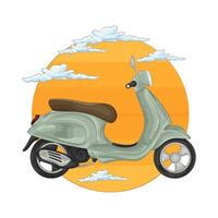 Illustration of scooter vector