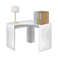 Illustration of desk vector