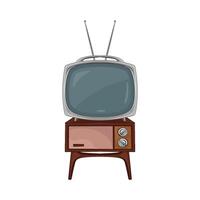 ilustración de antiguo televisión vector