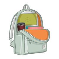 Illustration of backpack vector