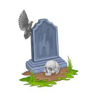 Illustration of grave vector