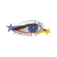 Illustration of beautiful eye vector