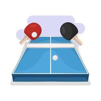 Illustration of table tennis vector