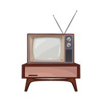 ilustración de antiguo televisión vector