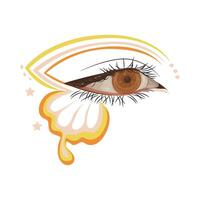 Illustration of beautiful eye vector