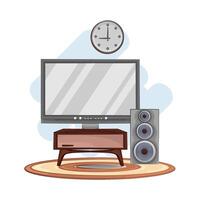 Illustration of television vector