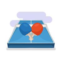 Illustration of table tennis vector