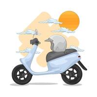 Illustration of scooter vector