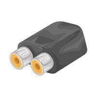 Illustration of jack connector vector