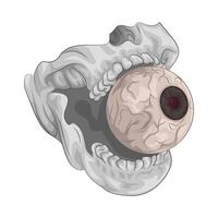 Illustration of eyeball vector