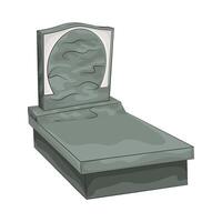 Illustration of grave vector