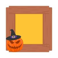 Illustration of Halloween frame vector