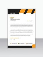 Modern business letterhead template vector