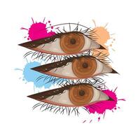 Illustration of beautiful eye vector