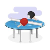 Illustration of table tennis vector