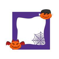 Illustration of Halloween frame vector