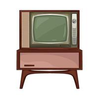 ilustración de antiguo televisión vector