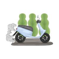 ilustración de scooter vector