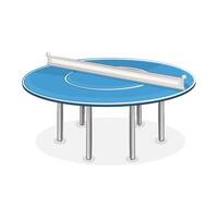 Illustration of table tennis court vector