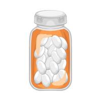 Illustration of pill bottle vector