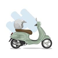ilustración de scooter vector