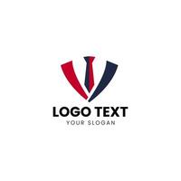 a logo for a business with a tie vector