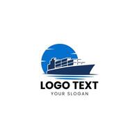 a logo for a shipping company vector