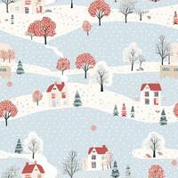 Seamless pattern, tileable Christmas holiday country dots print, English countryside cottage for wallpaper, wrapping paper, scrapbook, fabric and product design photo