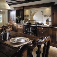 Bespoke kitchen design, country house and cottage interior design, English countryside style renovation and home decor photo