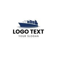 logo design for shipping company vector