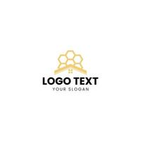 a logo for a beekeeping business vector