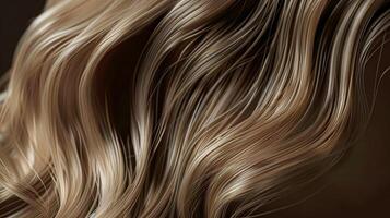 peinado, belleza y pelo cuidado, largo rubia sano pelo textura antecedentes para cuidado del cabello champú, pelo extensiones y pelo salón foto
