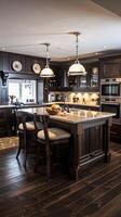 Bespoke kitchen design, country house and cottage interior design, English countryside style renovation and home decor photo