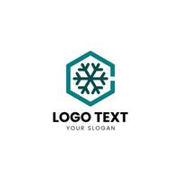 a logo design for a company that uses the hexagon shape vector