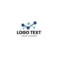 abstract logo design with dots vector