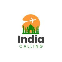 india calling logo design vector