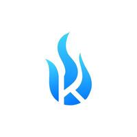 K logo with White Background for Your Business vector