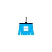 a blue window cleaning icon on a white background vector