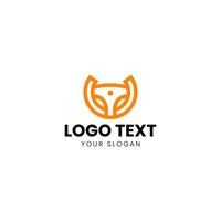 a logo for a company that is orange and black vector