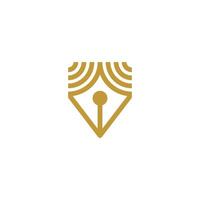 a logo for a company that is called 'the pen' vector