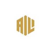 a logo for alli, a luxury real estate company vector