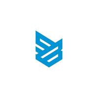a blue logo with a triangle shape vector